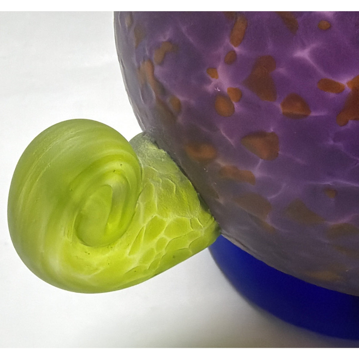 Vintage Signed Glasstudio Studio Line Borowski Bird Kiwi Art Glass Paperweight