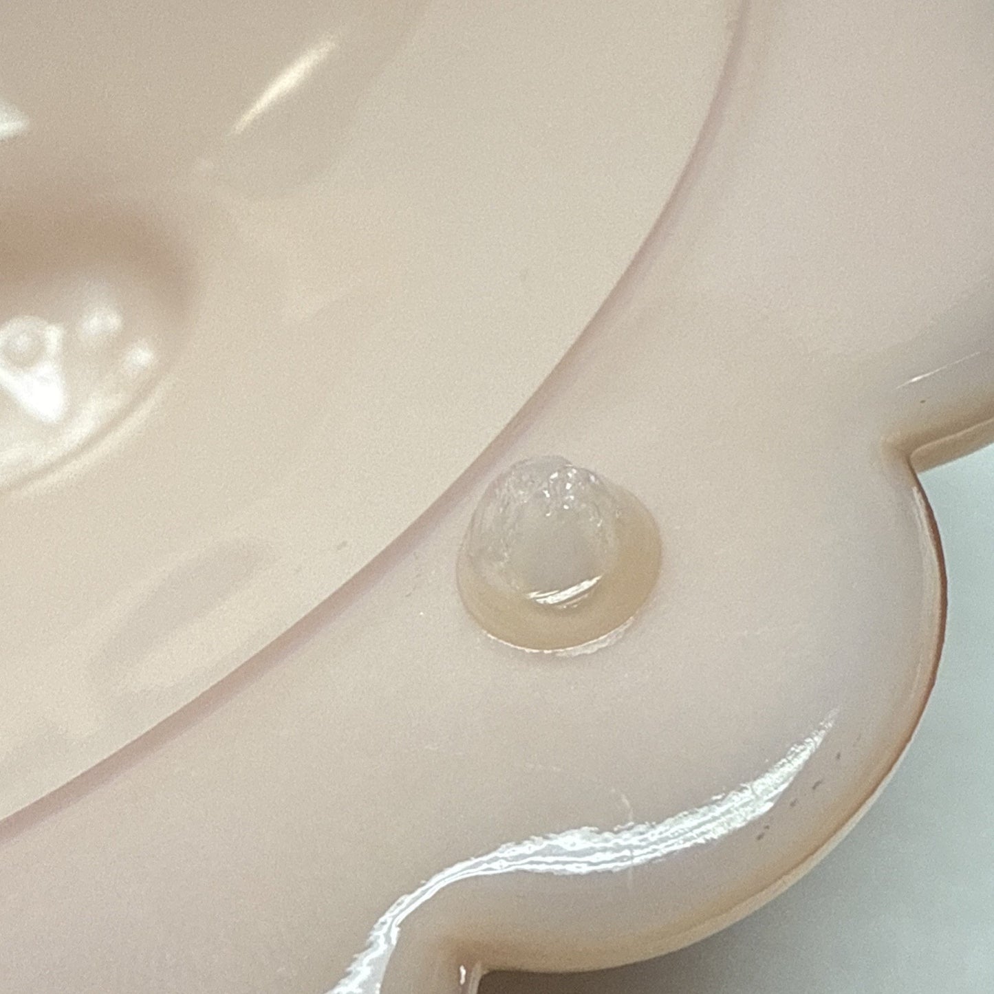 Rare Fenton Pastel Pink Rose Milk Glass Hobnail Candy Dish Powder Jar Lid As-Is