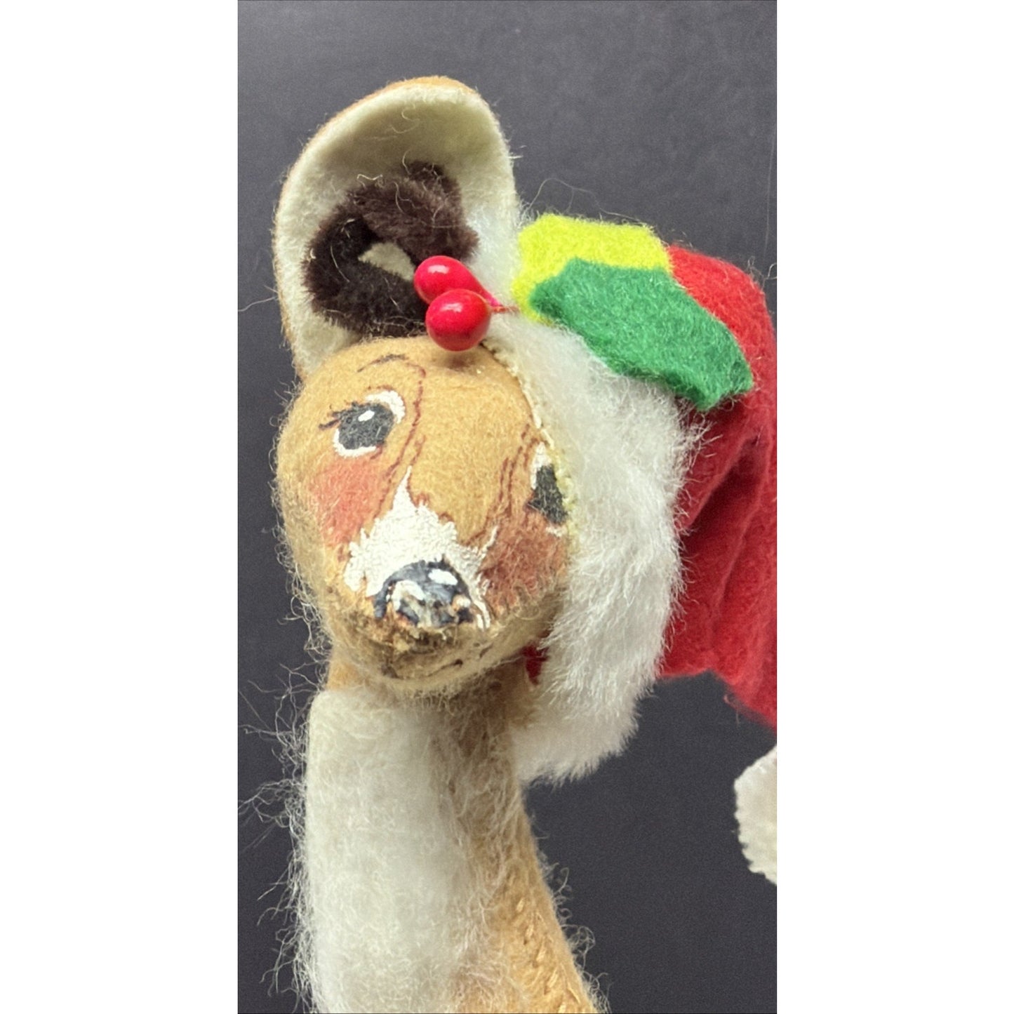 Vintage Annalee Doll Bendable Doe Holiday Christmas Figures Reindeer Deer Hat