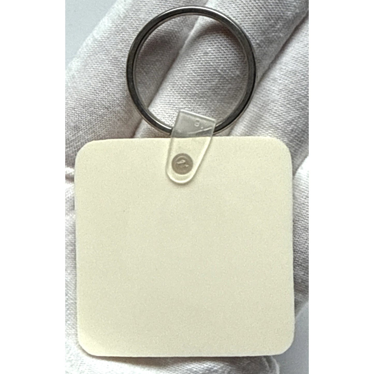 Vintage FS Seed Company Green Plan Farming Keychain Key Ring Rubber Vinyl