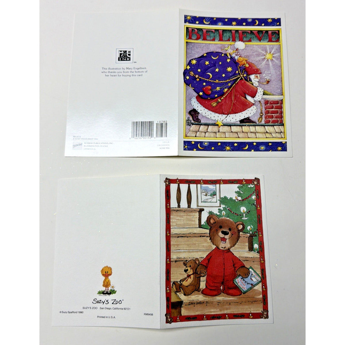 Vtg Lot of 10 Christmas Cards Luedecke Clementson Shedd Kogut Flavia Engelbreit