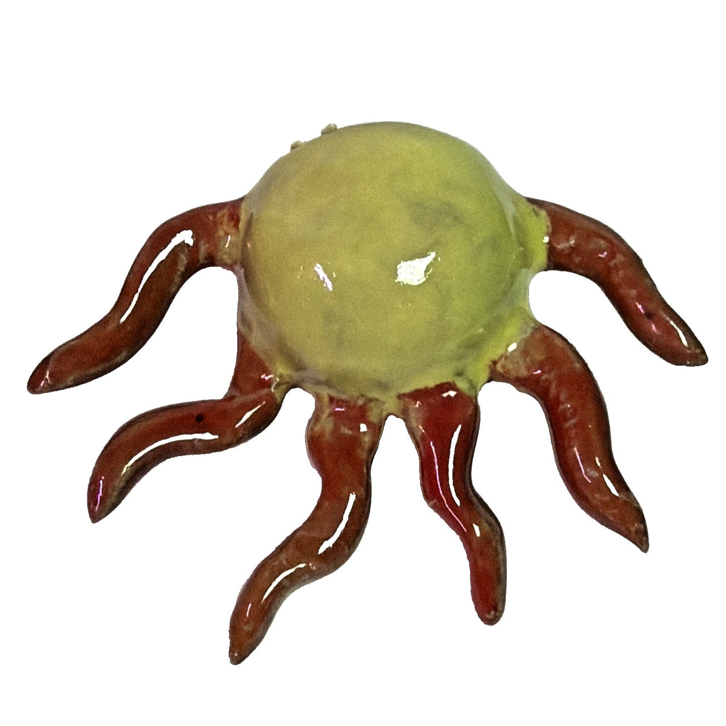 Lot of 2 Anemone Sea Creature Reef Coral Sculptures Organic Ring Jewelry Holders