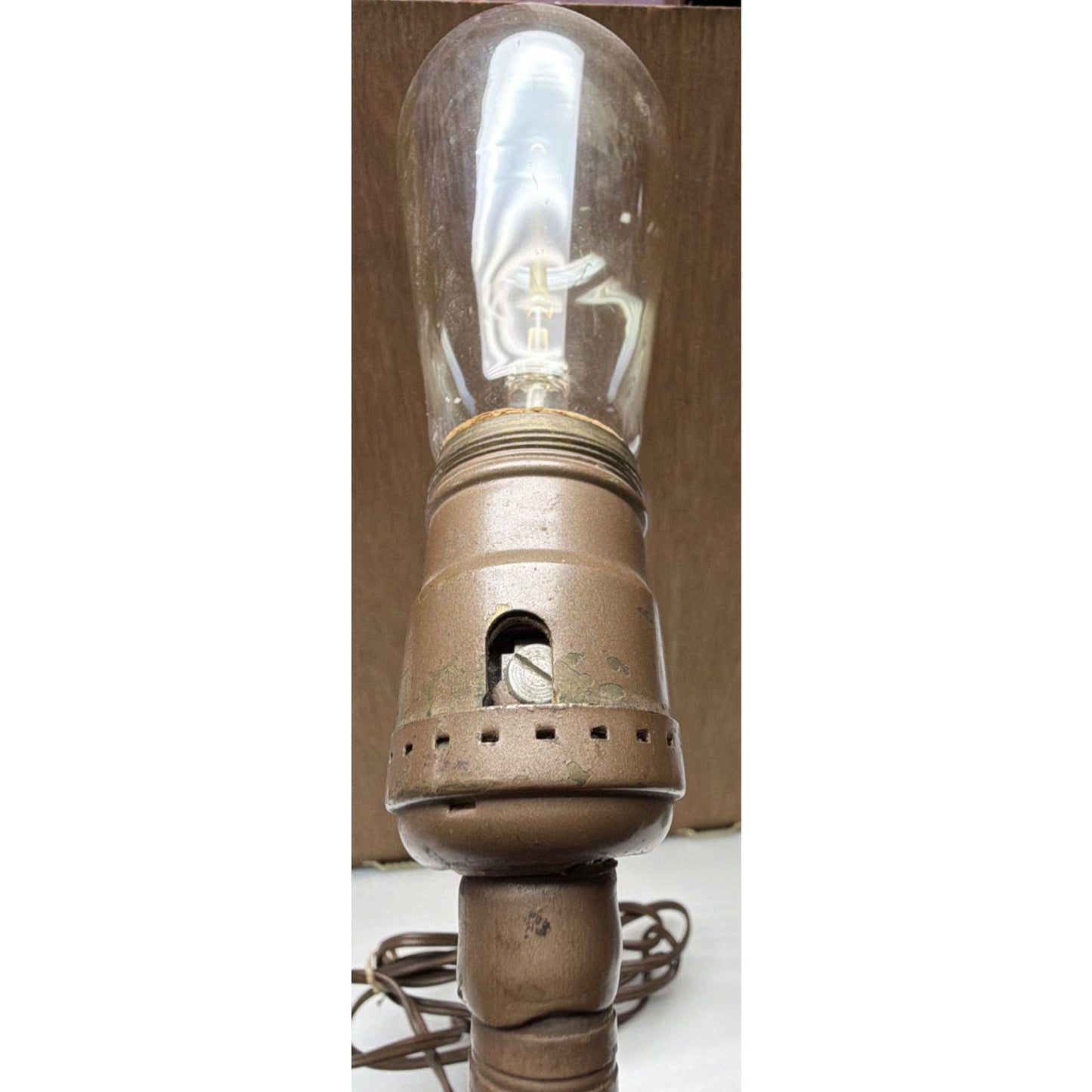 Art Deco Rodale Portable Gooseneck Cast Iron Industrial Table Desk Lamp As Is