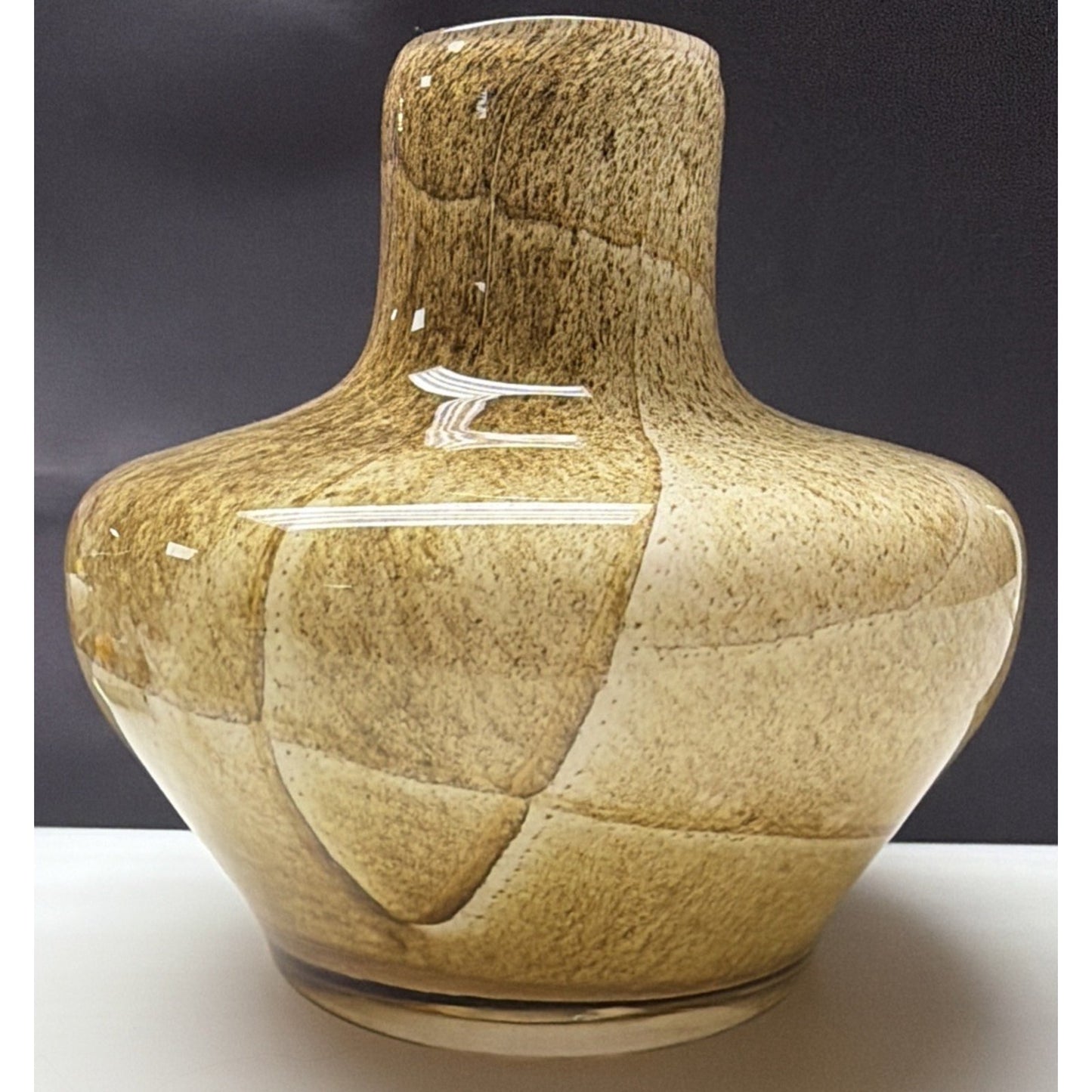 Fenton International Art Glass Sand Stone Vase 91023