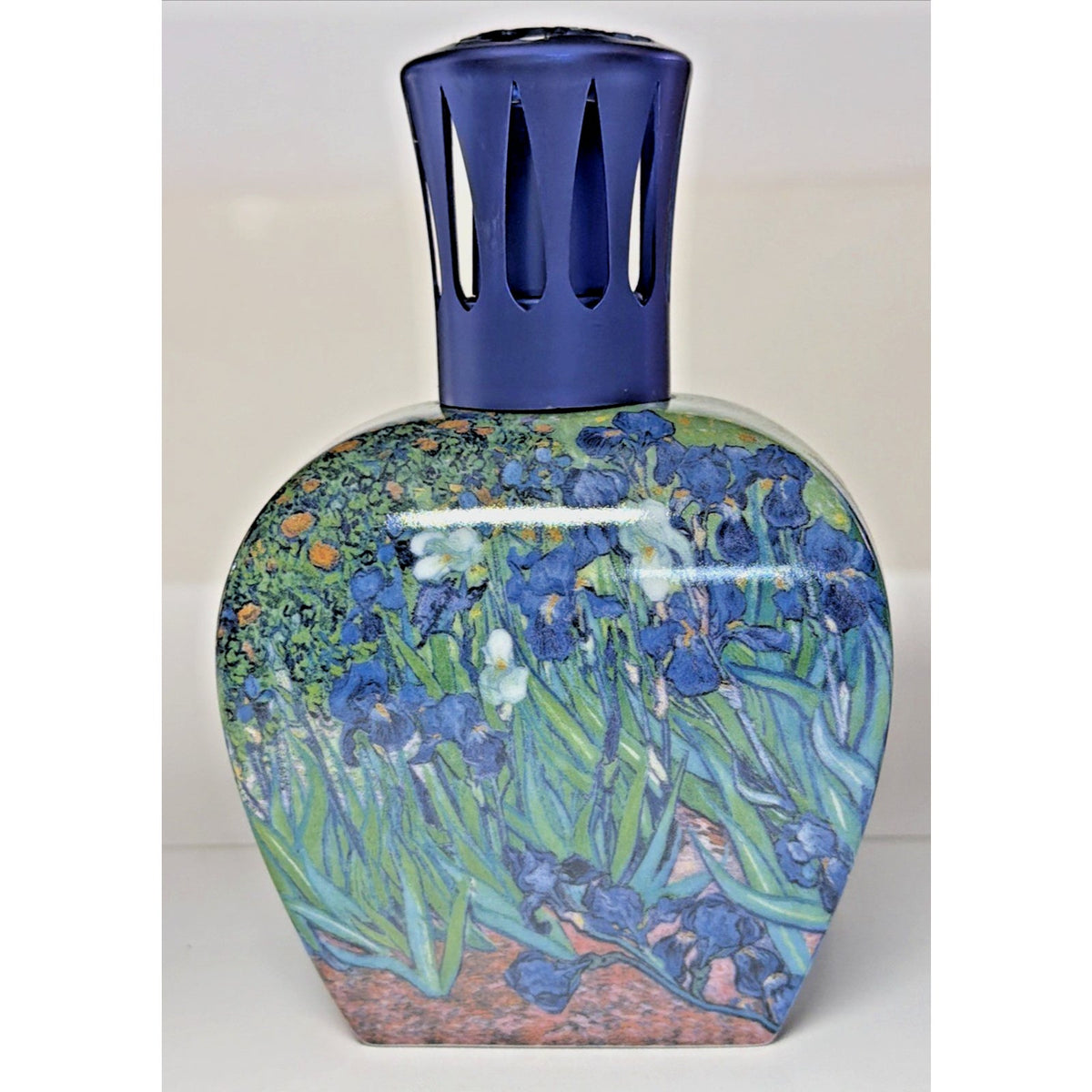 Lampe Berger Goebel Vincent Ceramic Floral Fragrance Lamp Burner Wick Cap Used