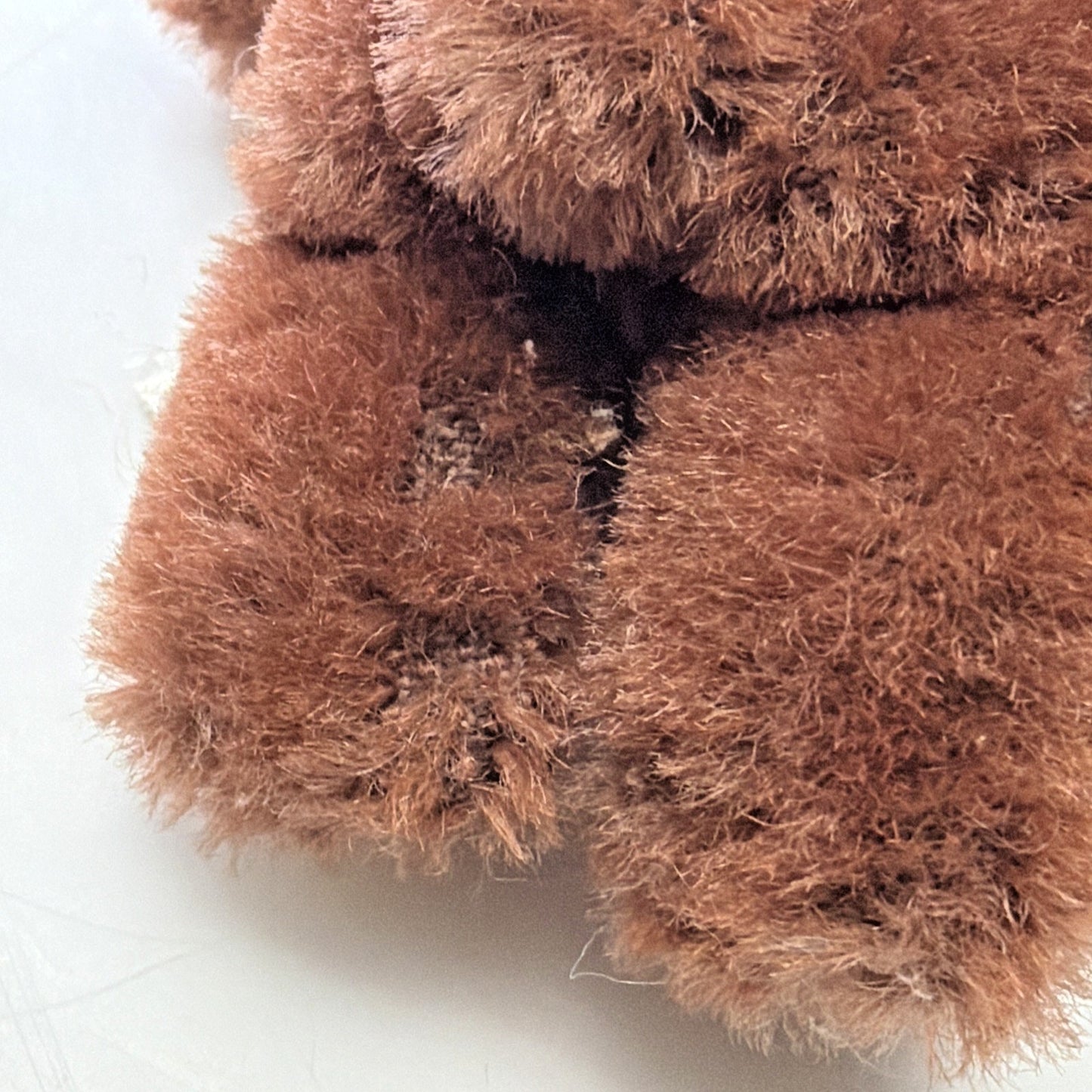 Old Teddy Bear Mohair Wool Mini 4" Shanghai Dolls Factory Two Tone As Is