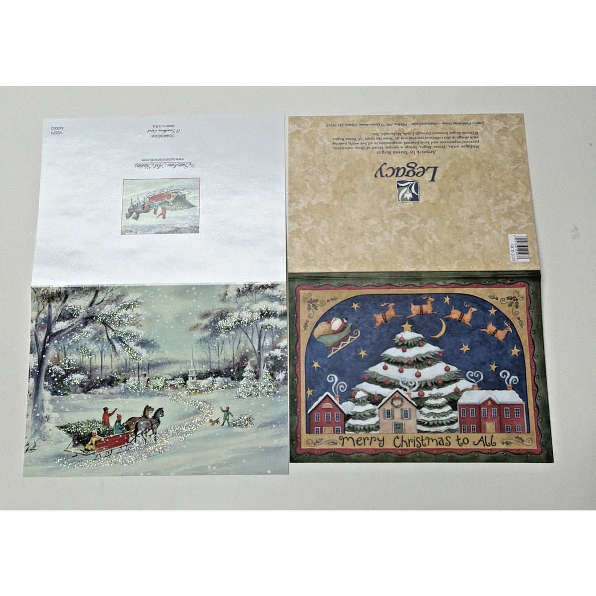 Vtg Lot of 10 Christmas Cards Luedecke Clementson Shedd Kogut Flavia Engelbreit