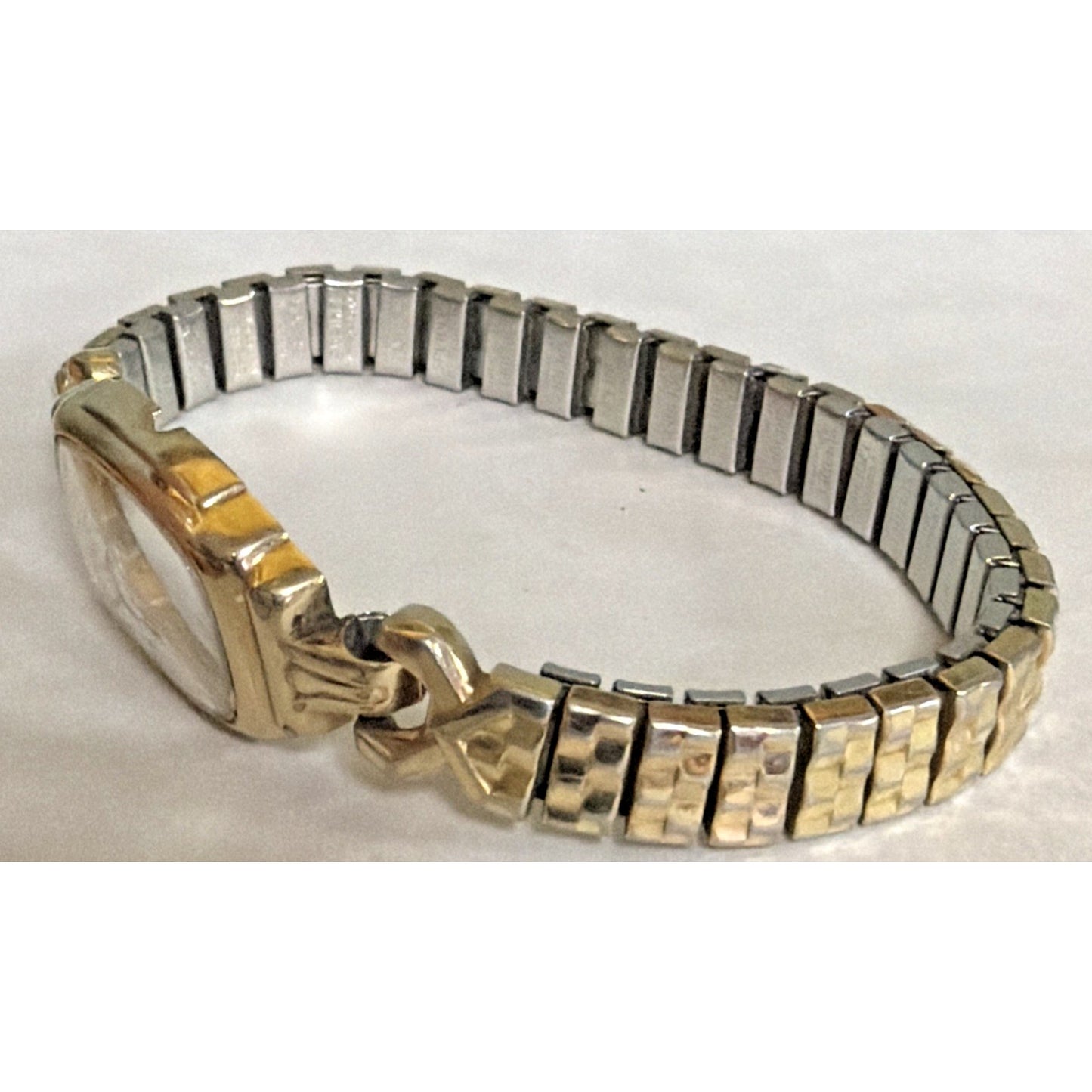 Old S&W Hamilton 14k Gold Filled 17 Jewel Wrist Watch Speidel Stretch Band As Is