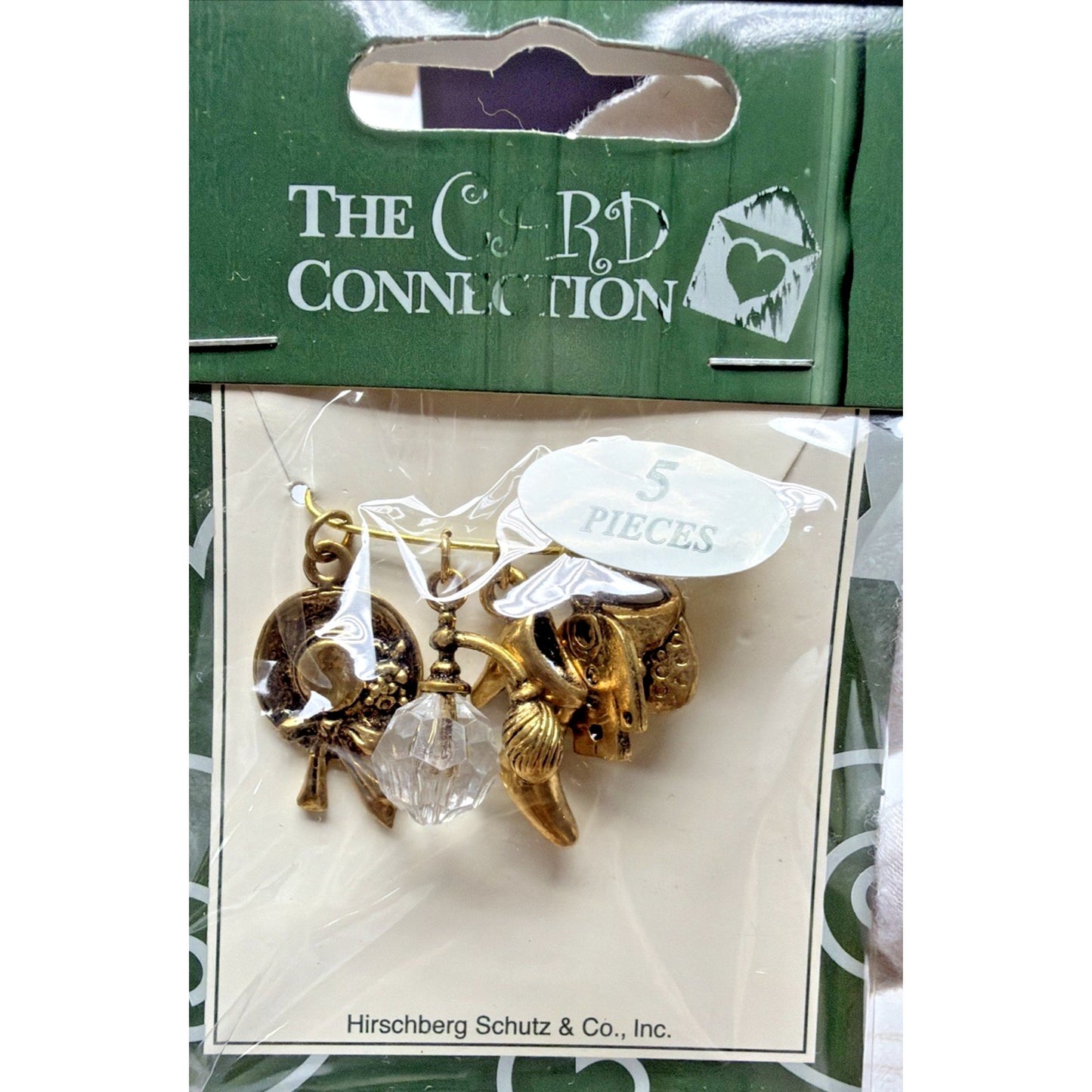 Card Connection Lot of 2 Decorative Elements Charms Pendants Hirschberg Schutz