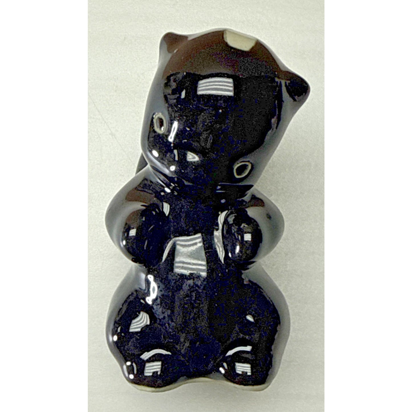 Vintage California Art Pottery Delee Black White De Skunk Stinkie Figurine
