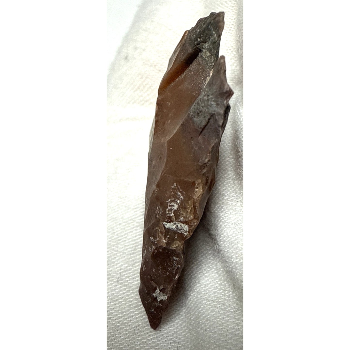 Chert Flint Serrated Edge Brown Gray Arrowhead