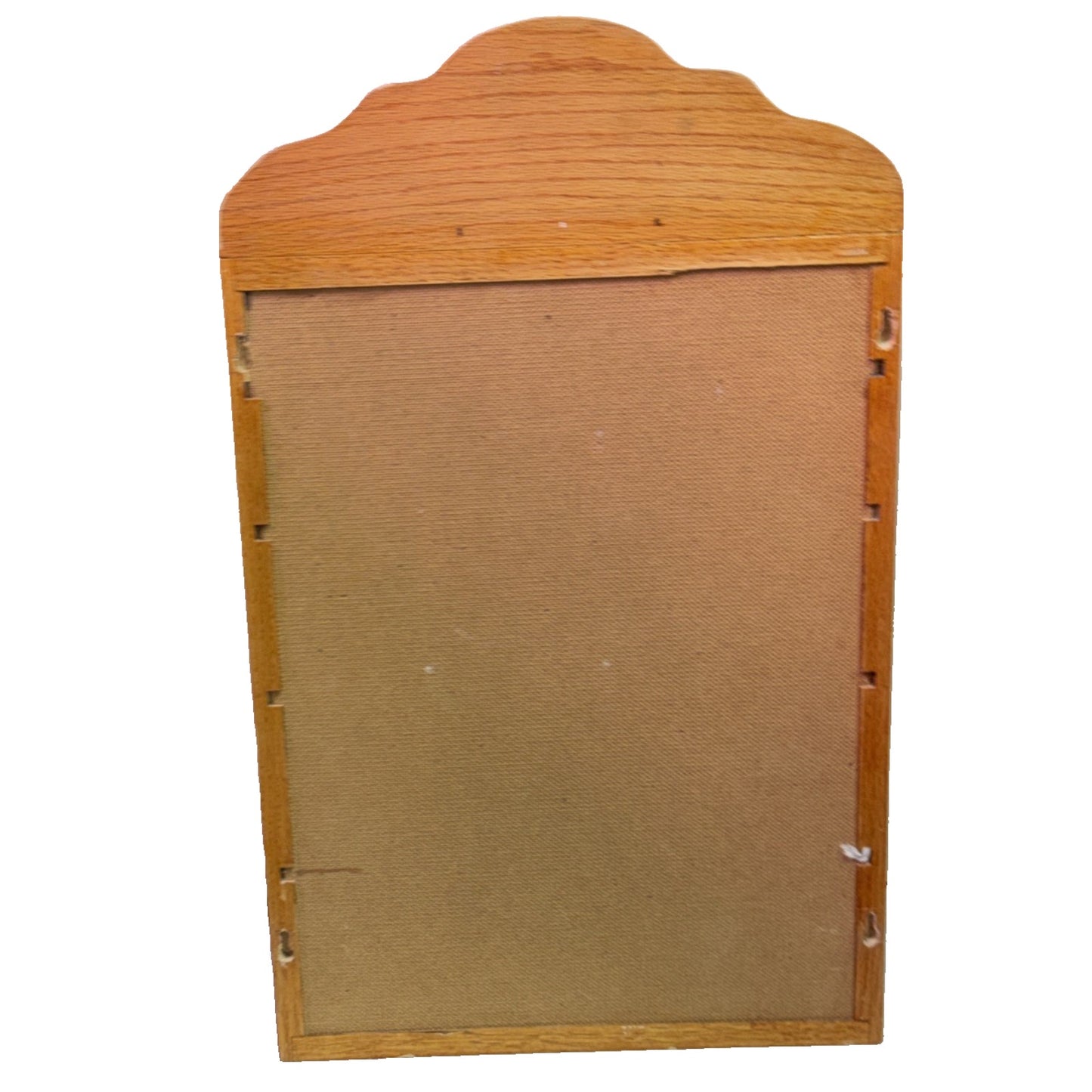Old Oak Apothecary Cabinet Medicine Curio Textured Etched Glass Wall Mount As Is