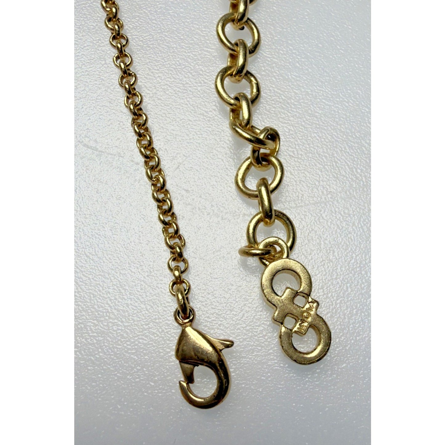 Cole Haan Semi Precious Gemstone Cabochon Station Necklace Gripoix Style Long