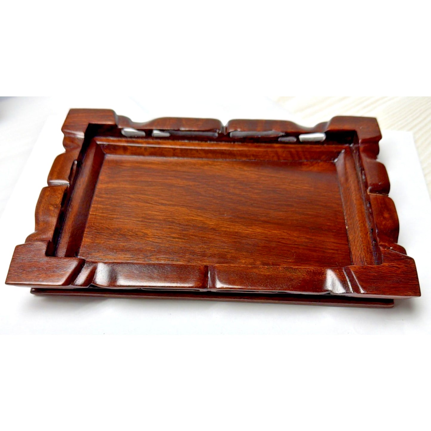 Old Chinese Hard Wood Carved Display Stand Base Pedestal Table