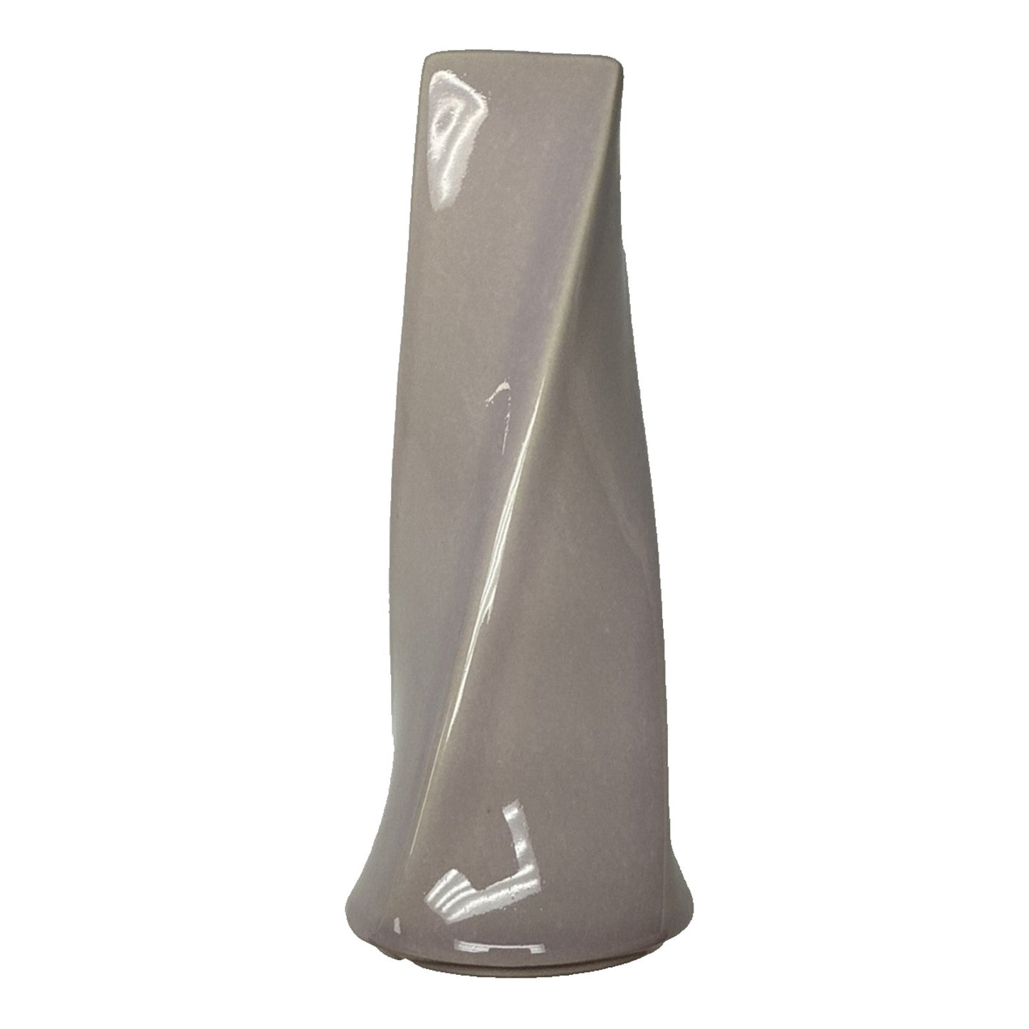 Vintage McCoy Pottery Ceramic Twisted Vase Lavender Pink 542 Candle Holder