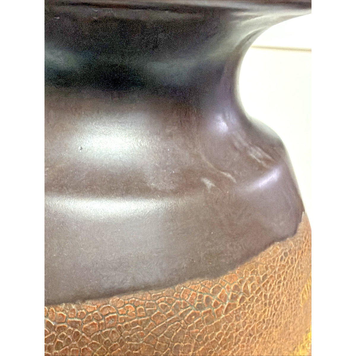 MCM Royal Haeger Art Pottery Craftsman Earth Wrap Glaze Large Vase Craftsman