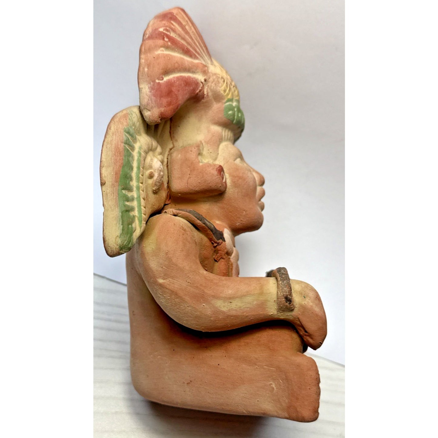 Vtg Hun Hunahpu Mayan Maize God Clay Sculpture Reproduction Autina 3955/6019