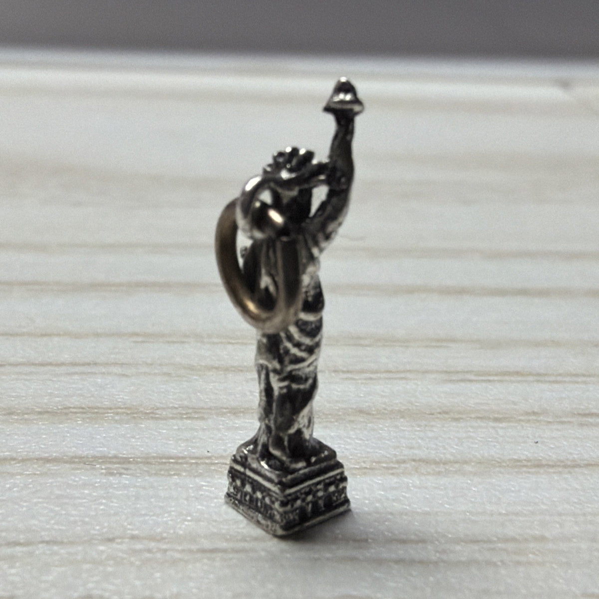 Vintage 925 Sterling Silver Statue of Liberty Charm Pendant NYC Souvenir