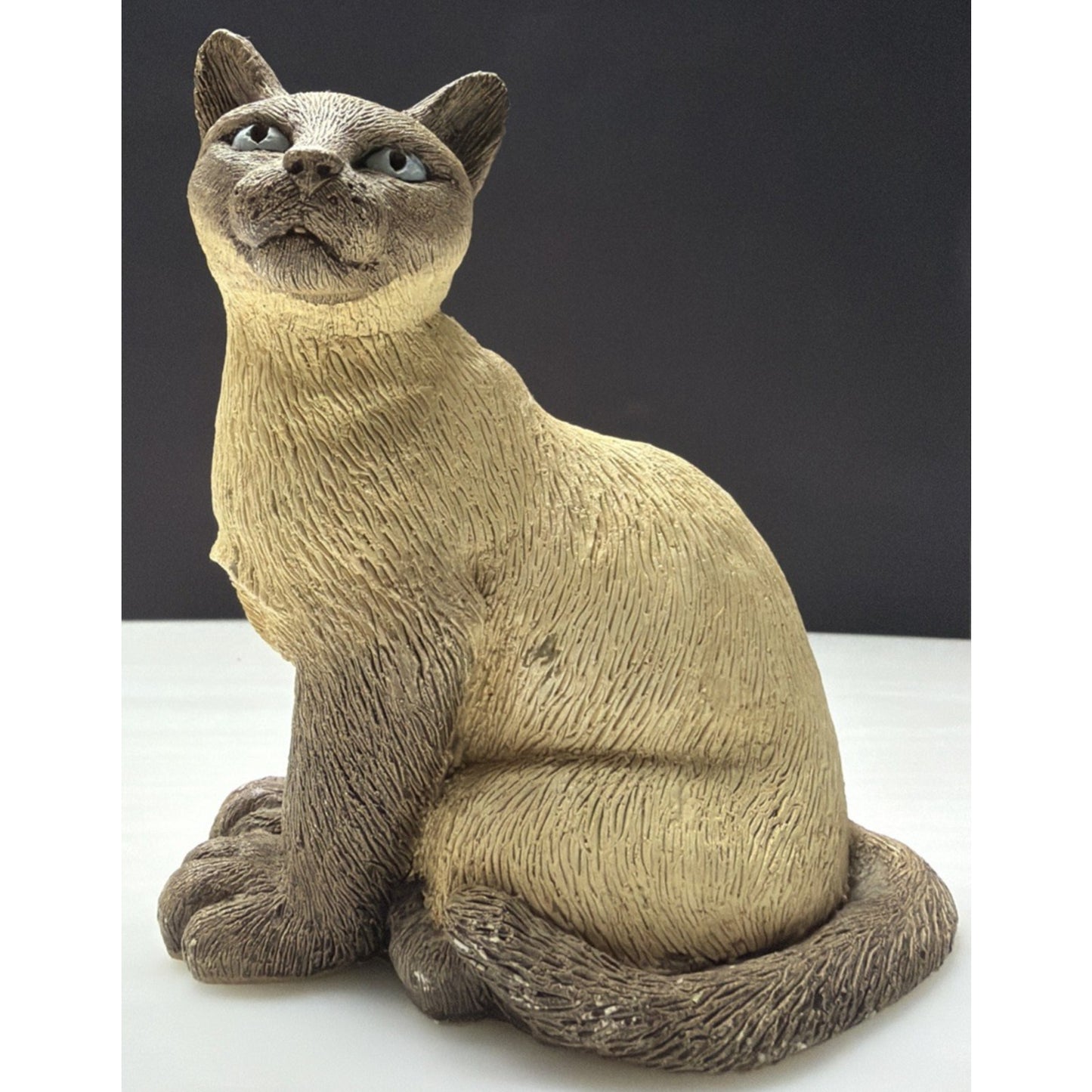 Vintage Siamese Cat Sculpture Figure Martha Carey Marty