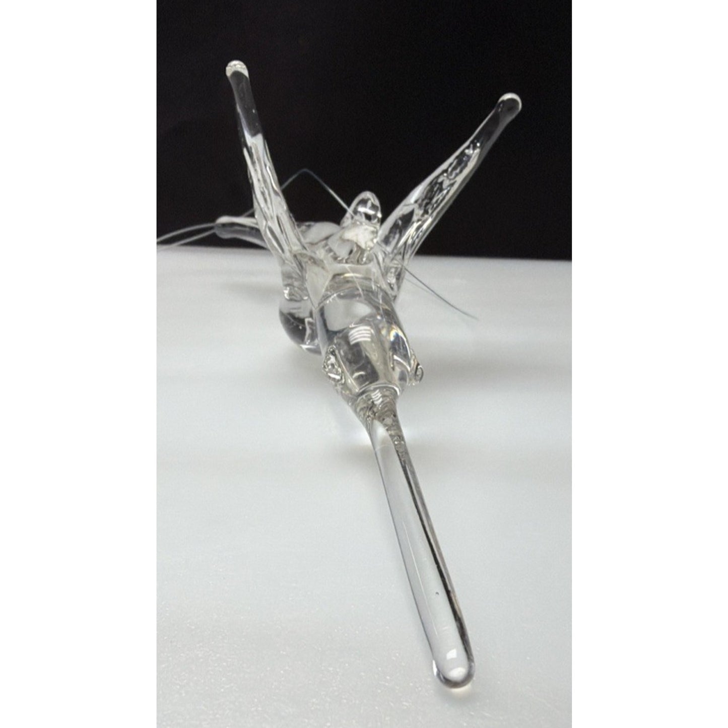 Vintage Lot of 2 Hand Blown Glass Hummingbird Ornaments Suncatcher Figurines