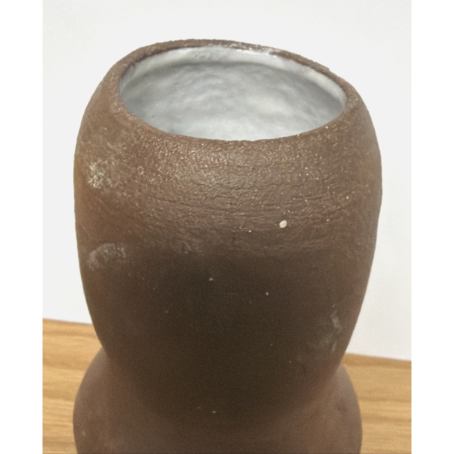 Old Japanese Bizen Pottery Earth Wood Fired Glazed Double Gourd Vase Read