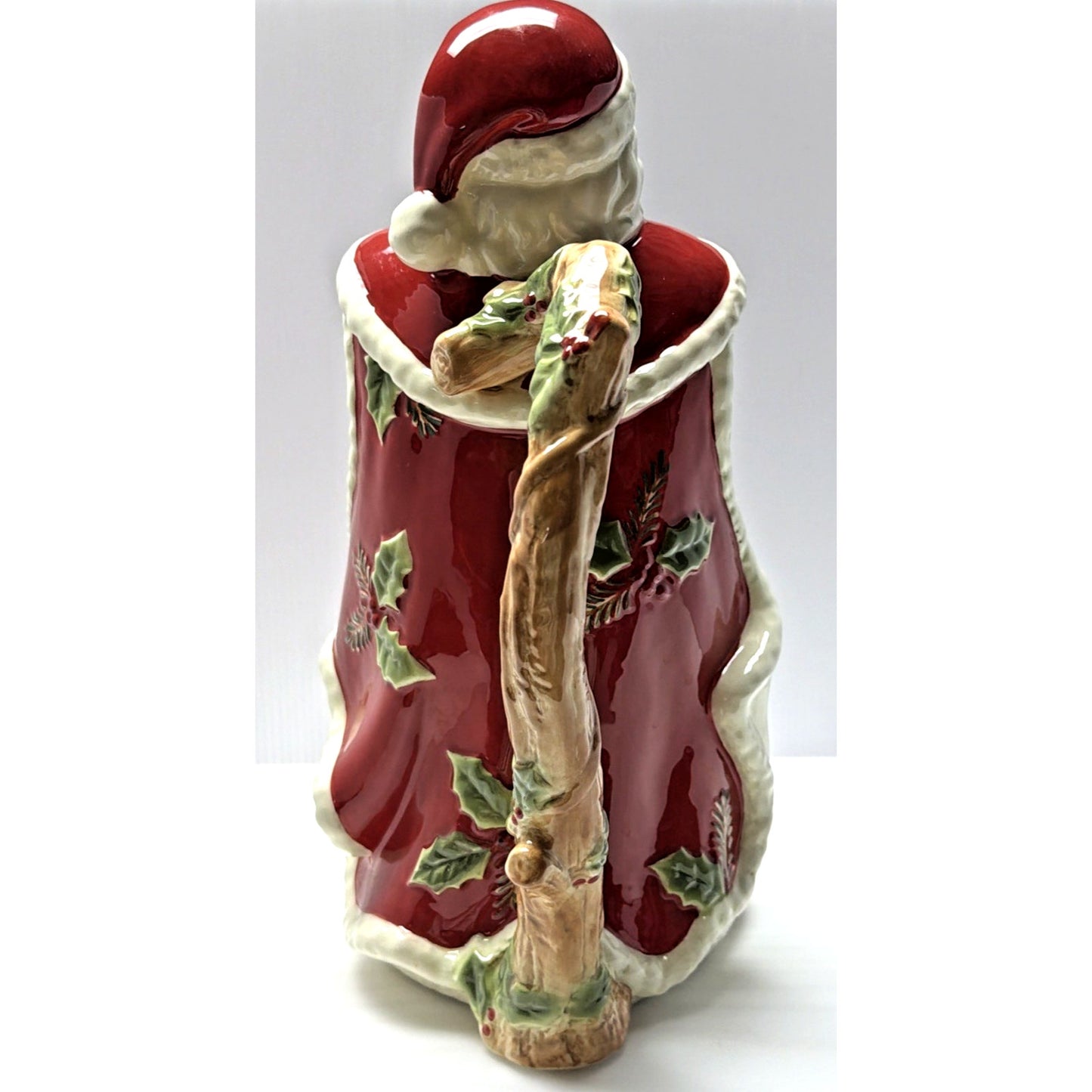 Lenox Holiday Gatherings Santa Claus Pitcher Christmas Holding Bluebird Box Tags