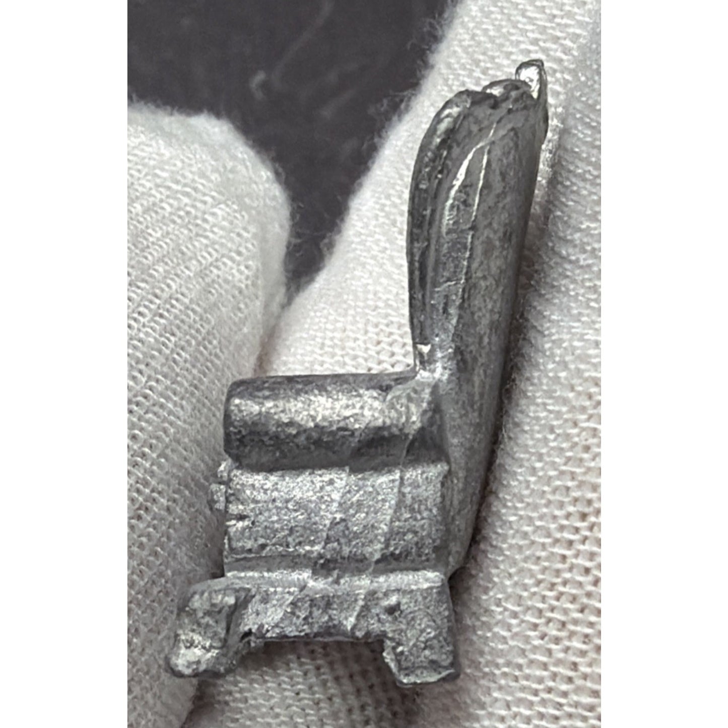Lot of 6 Pewter Miniature Dollhouse Furniture Bed Couch Table Dresser Chest