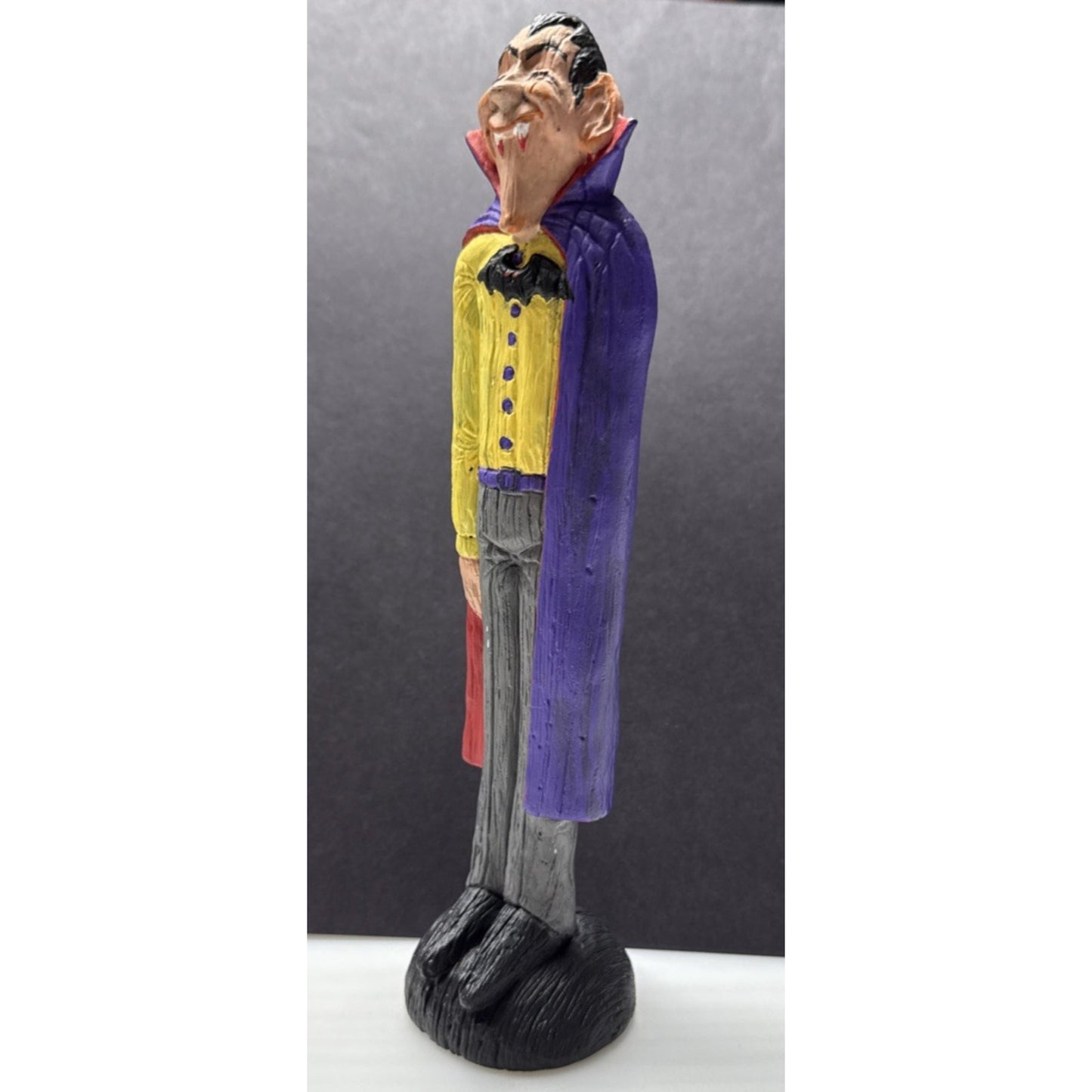 Vintage Nowells Inc Ceramic Mold Halloween Dracula Figurine Hand Painted As Is
