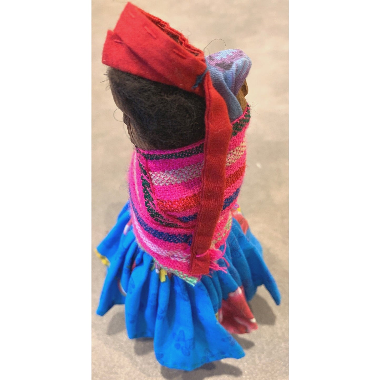 Vintage Hand Carved Wood Indian Doll Tarahumara Raramuri Mother And Child