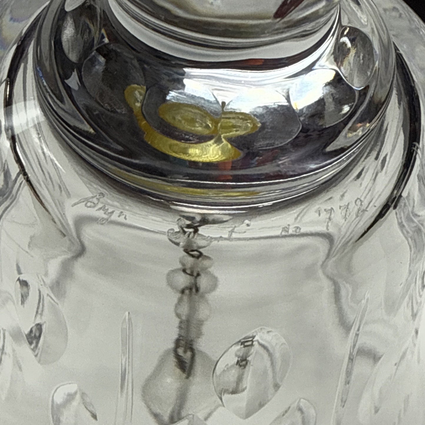 Vtg Royal Doulton Coronation Queen Elizabeth II Crystal Bell Swirl Handle Signed