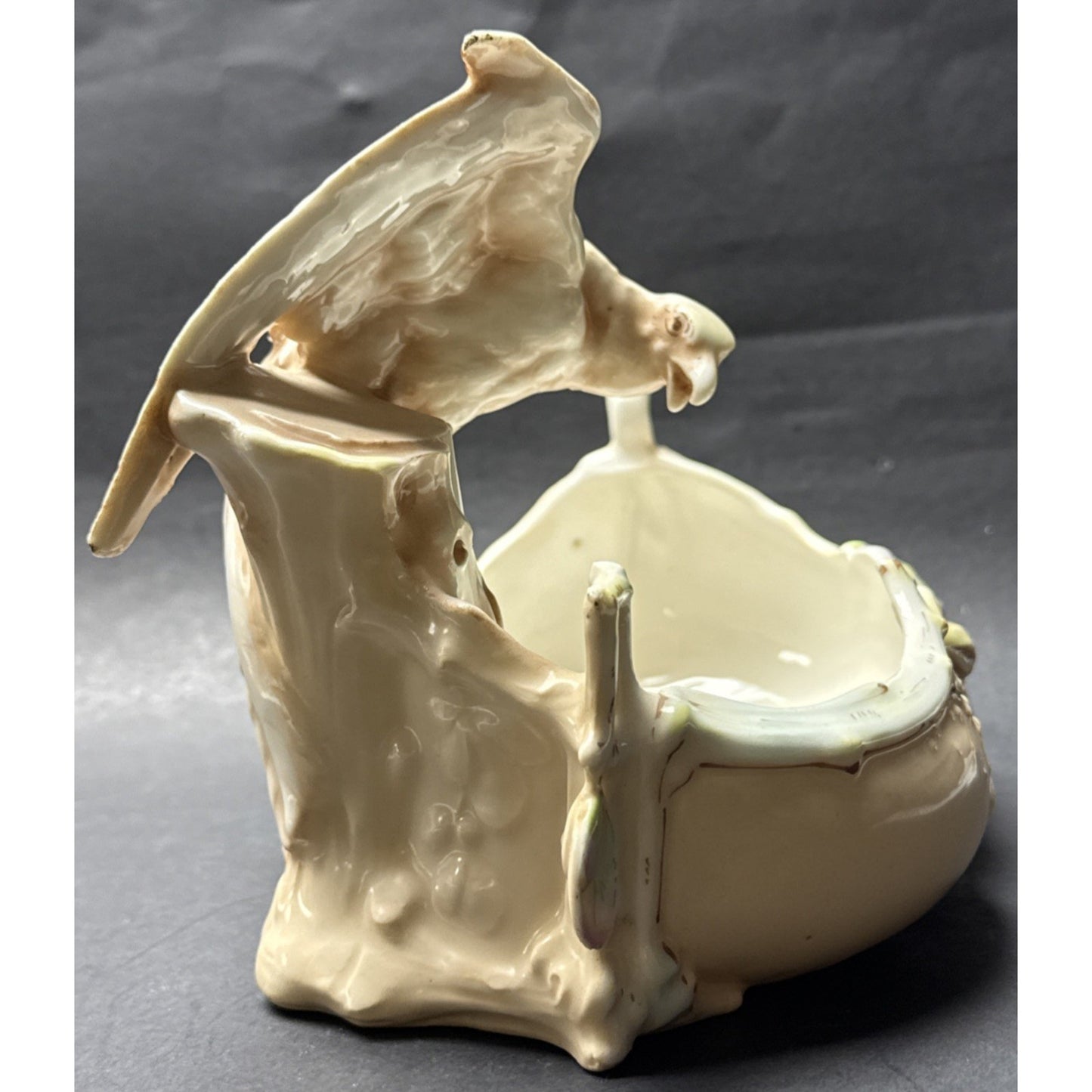 Art Nouveau Art Pottery Majolica Eagle Jardiniere Planter Display Austria