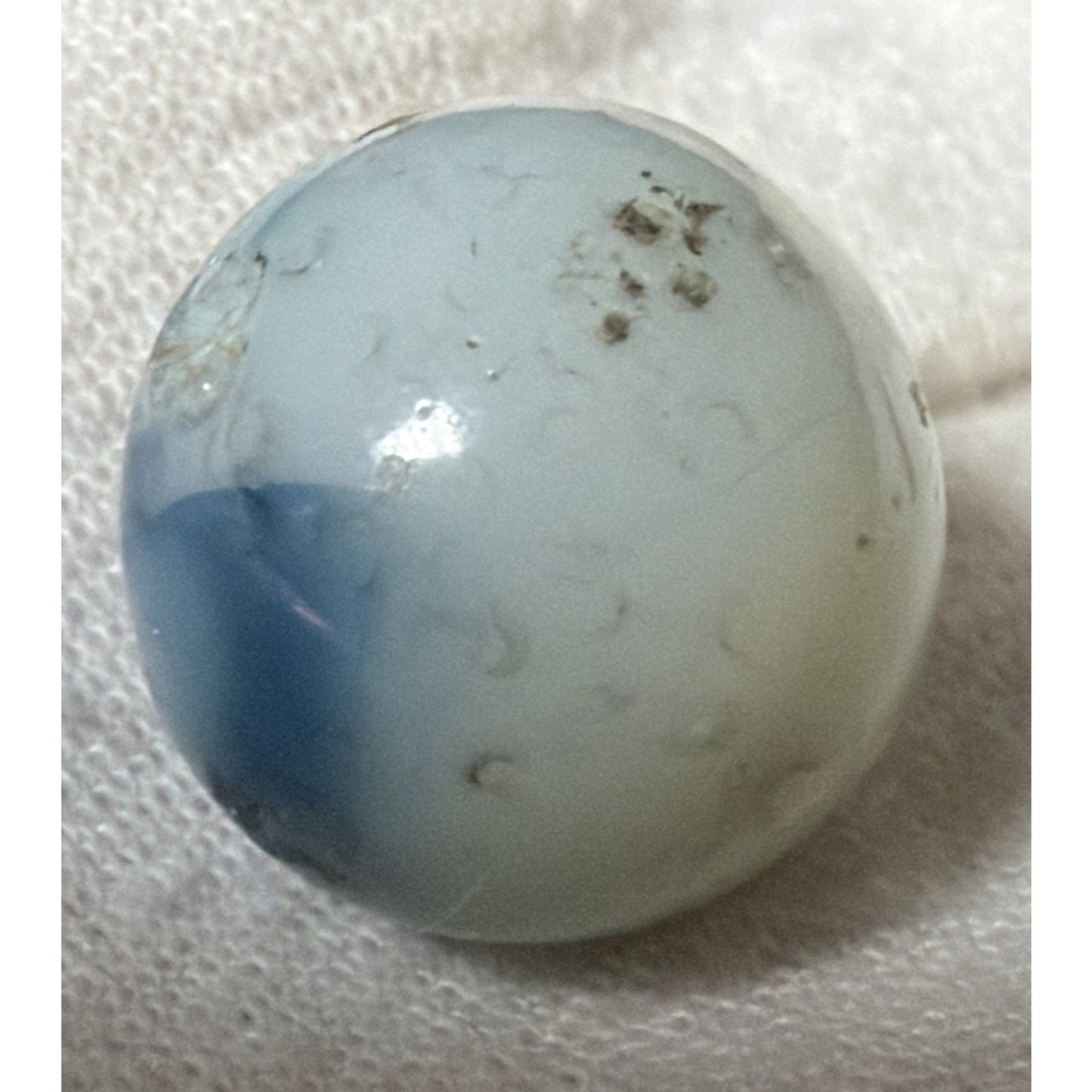 Old Lot of 6 Agate Christensen Peltier Vitro Art Glass Swirl Marbles As Is