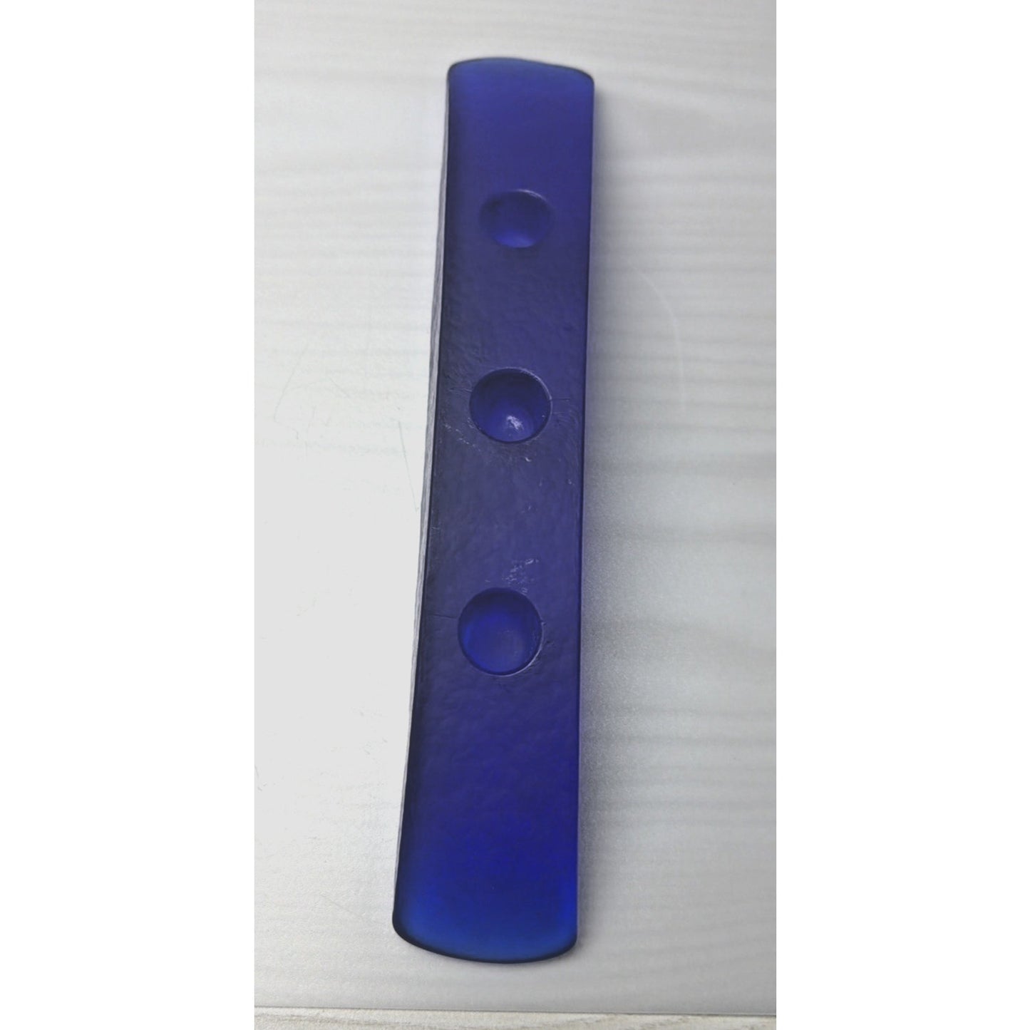 Sasaki Crystal Soichiro Sasakura Anasazi Cobalt Arch Candle Holder Cobalt Blue