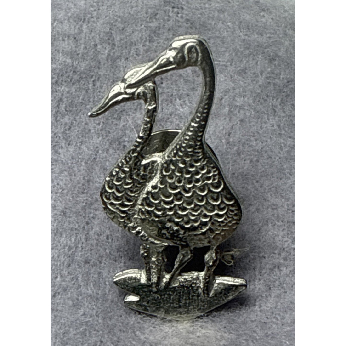 Vtg P Buckley Moss Kirk Stieff Pewter Geese Ducks Birds Pin Lapel Tie Tack
