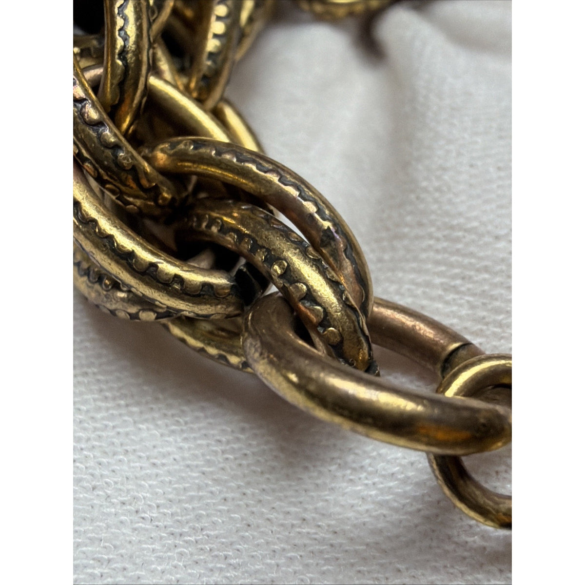 Vintage Coin Charm Bracelet Statement Medallion Florin Saint Jean Baptiste