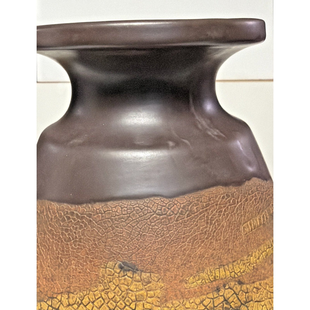 MCM Royal Haeger Art Pottery Craftsman Earth Wrap Glaze Large Vase Craftsman