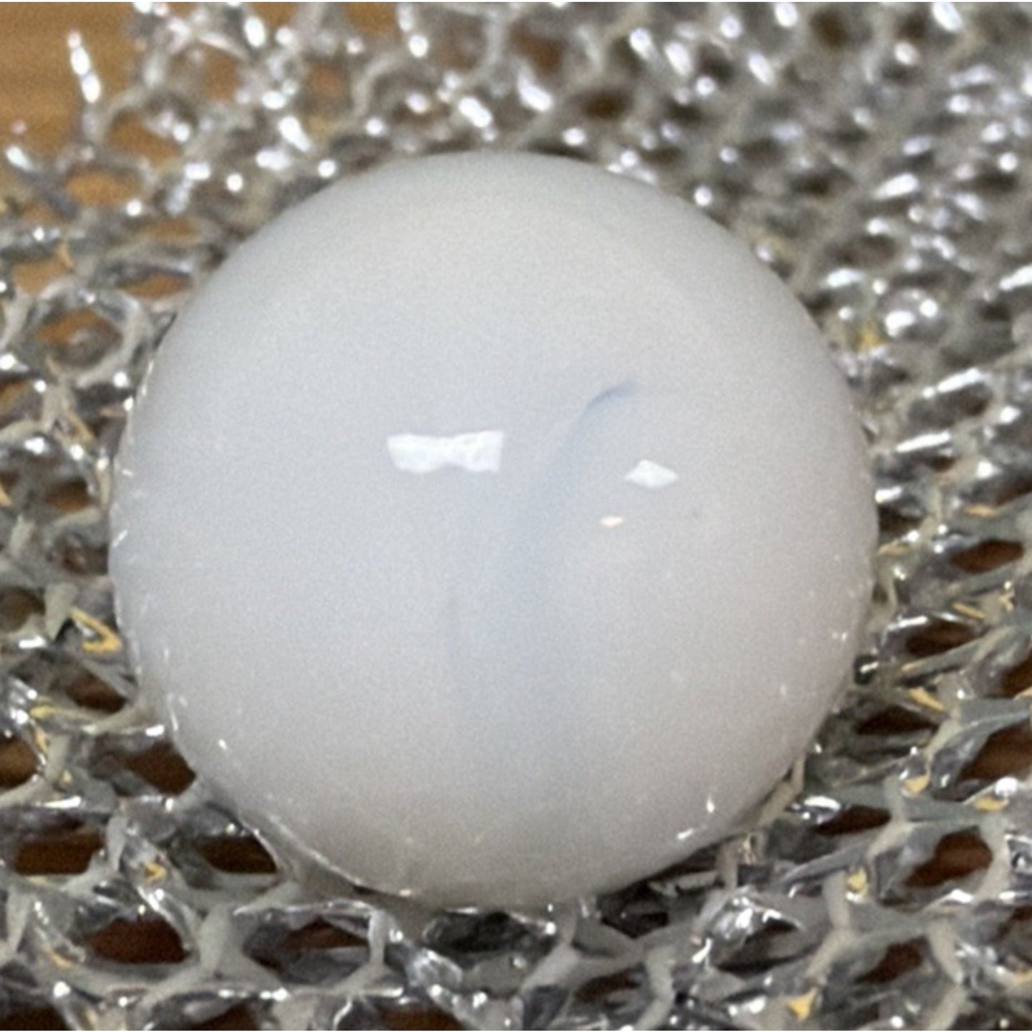 Old Christensen White Agate Marble As Is Read