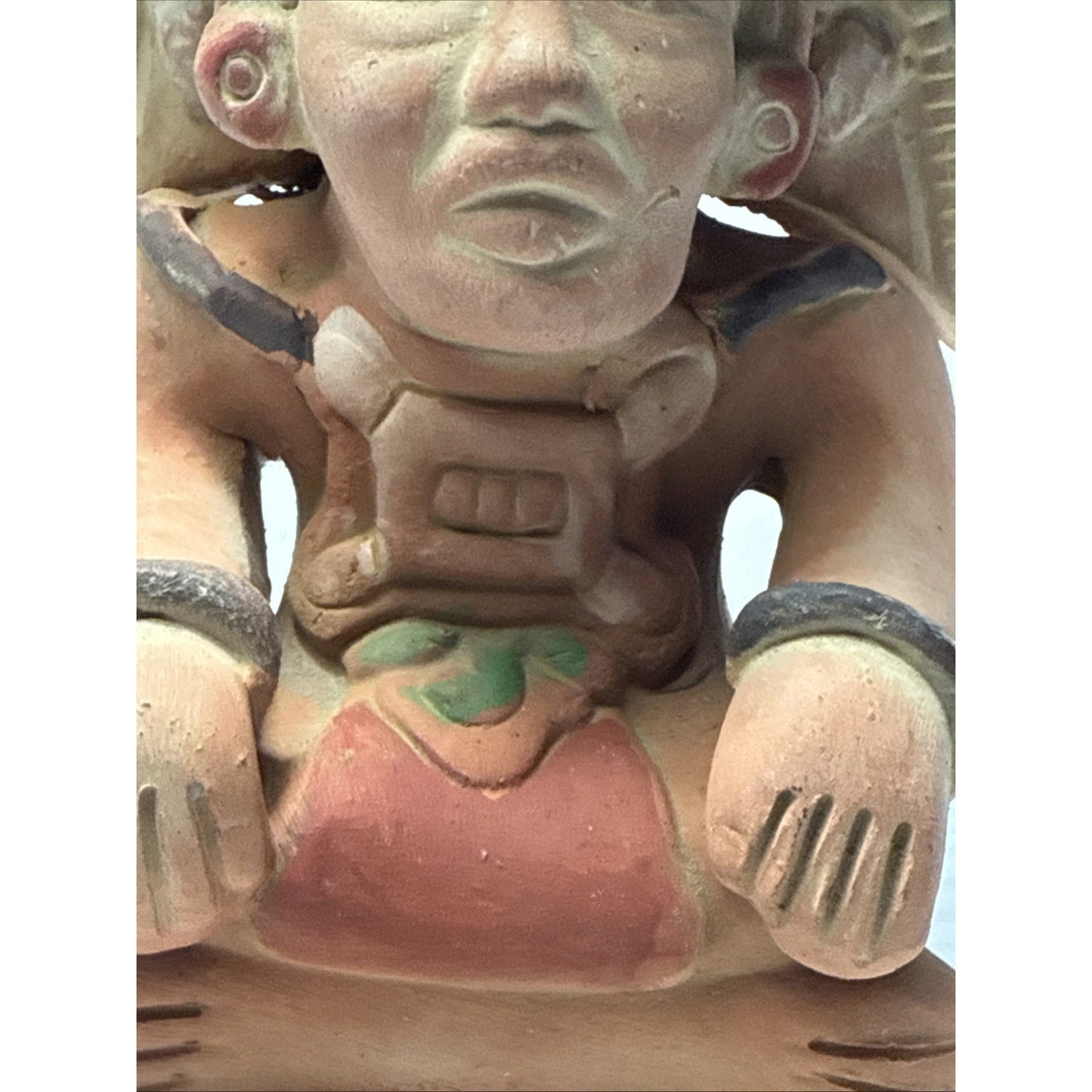 Vtg Hun Hunahpu Mayan Maize God Clay Sculpture Reproduction Autina 3955/6019