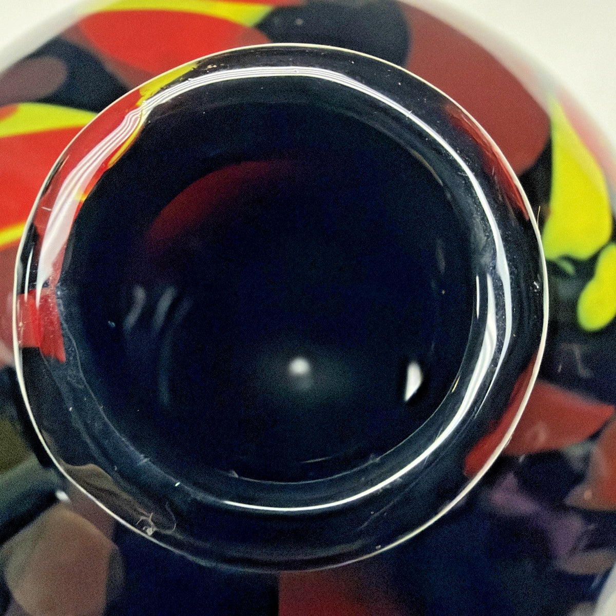 Vintage Murano Glassware Art Glass Sommerso Abstract Squat Gourd Vase