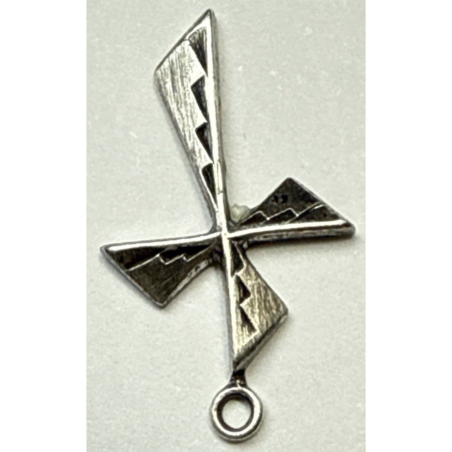 Vintage Southwest Sterling Silver Cross Pendant Delicate