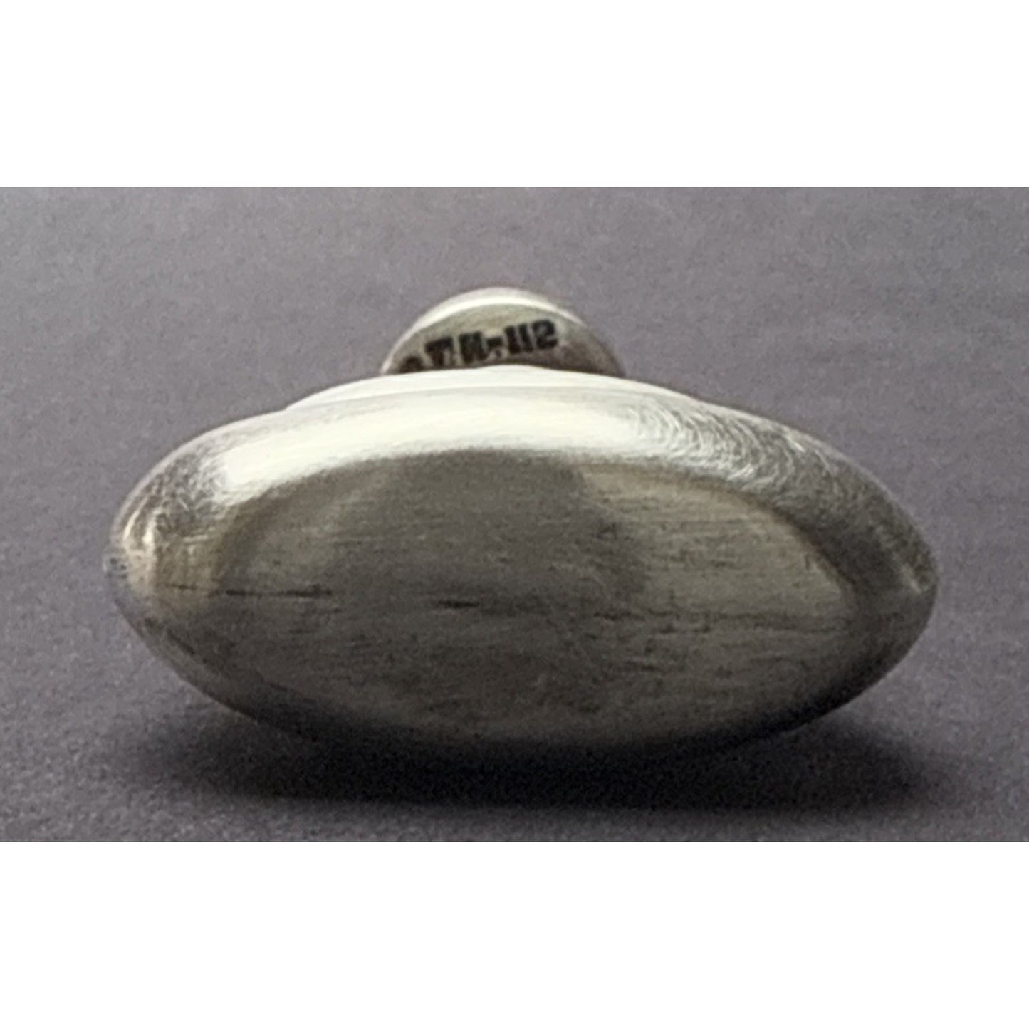 Taxco Sterling Silver TH-112 Mini Perfume Bottle Modern Blue Cabochon As Is