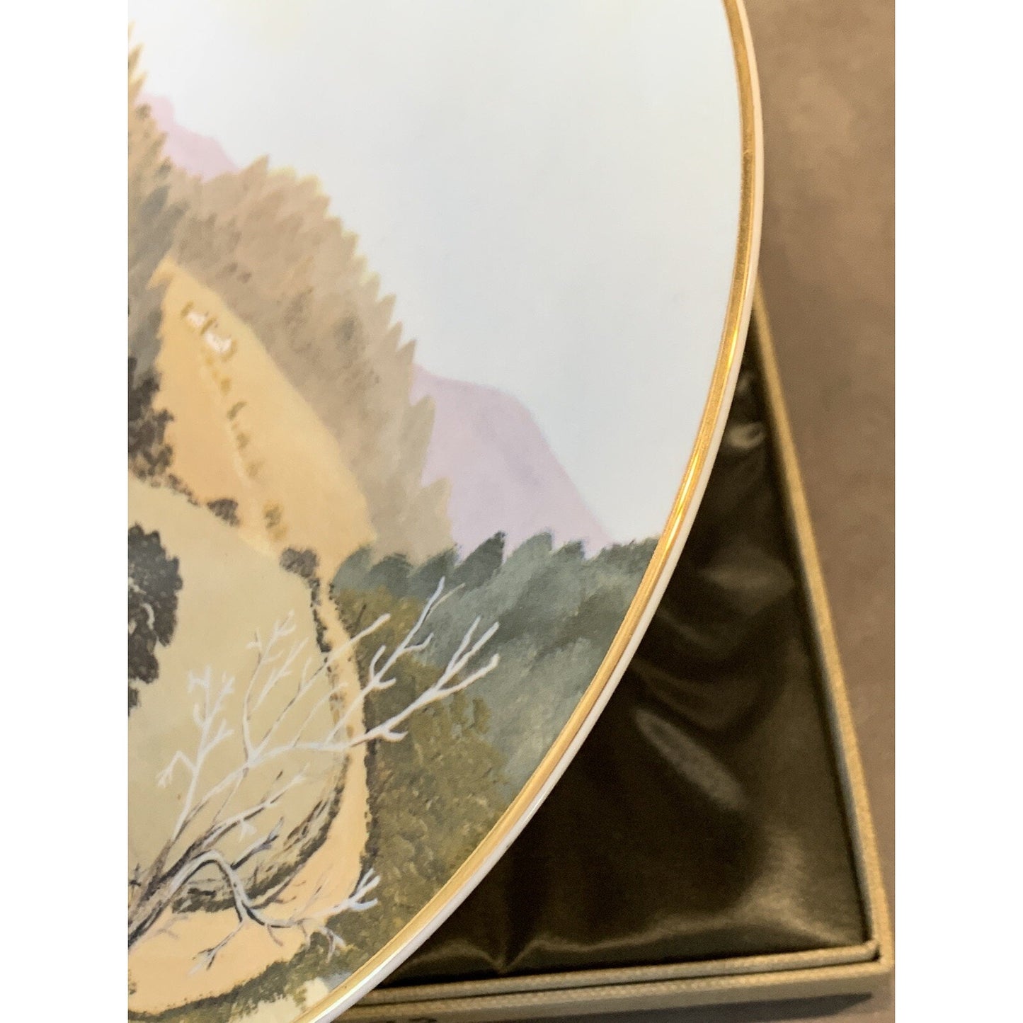 Grandma Moses Memories of America Collector Plate The Old Automobile COA Case