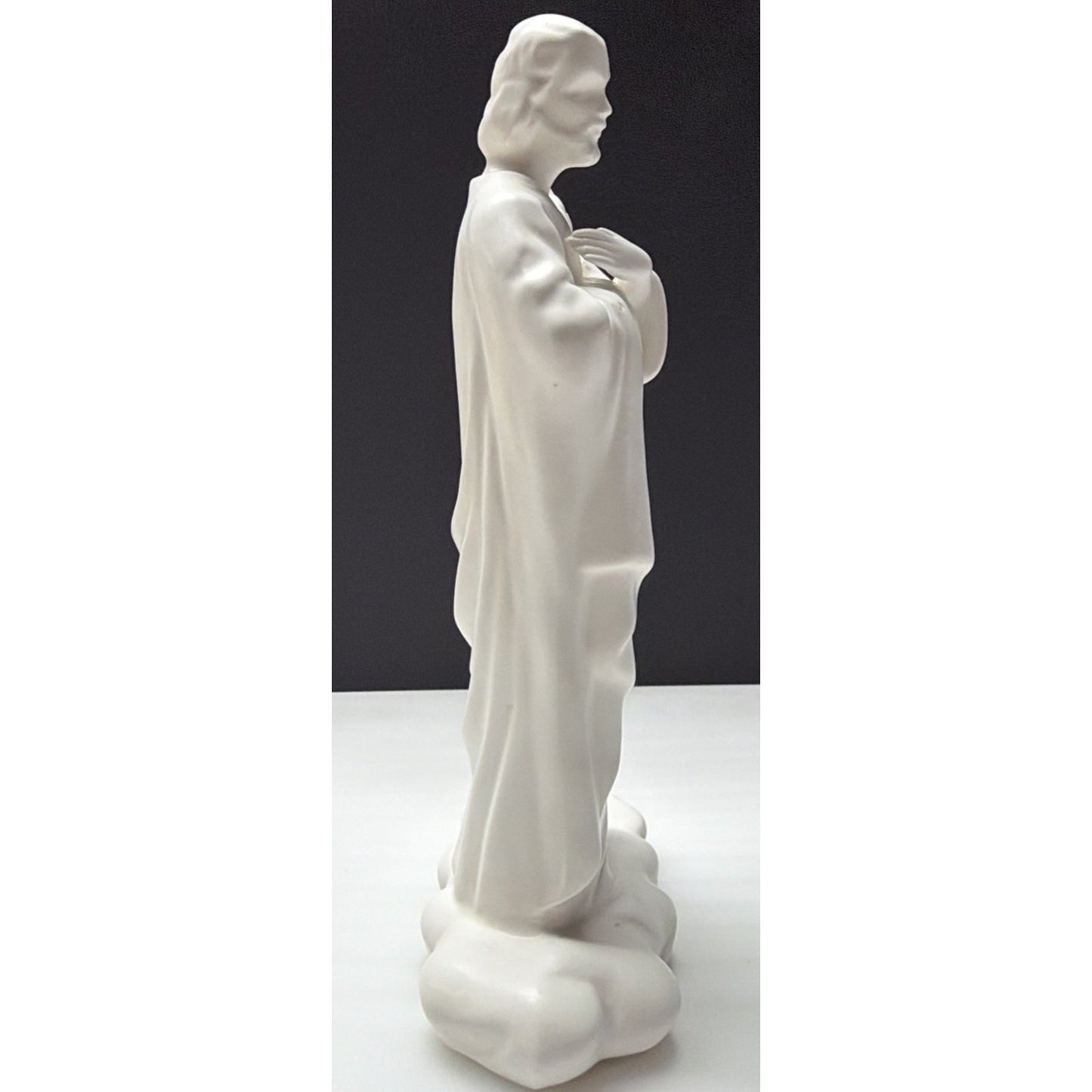 Vintage Enesco Imports Japan White Porcelain St Joseph Statue Religious As Is