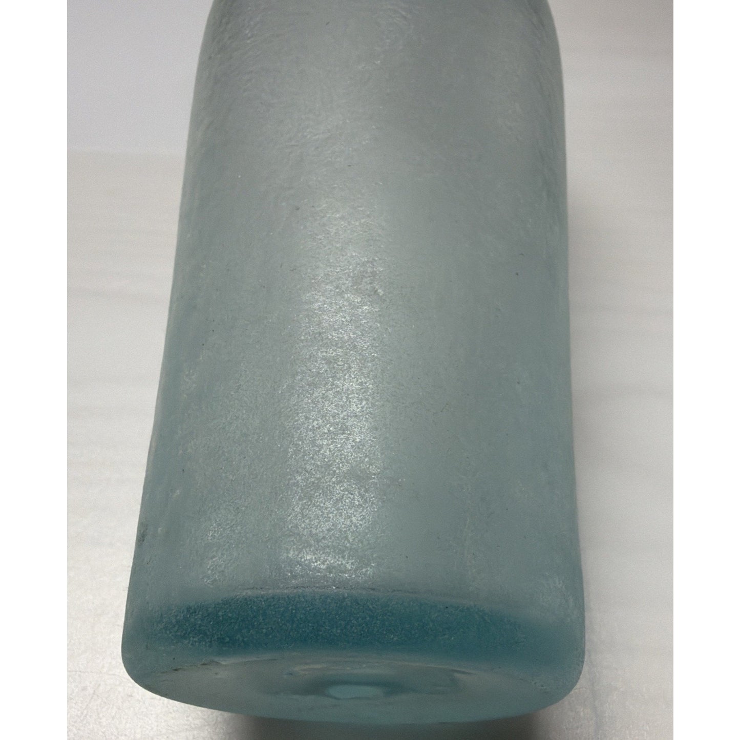 Rachel Ashwell Shabby Chic Scavo Texture Long Neck Glass Vase Rolled Lip Amphora
