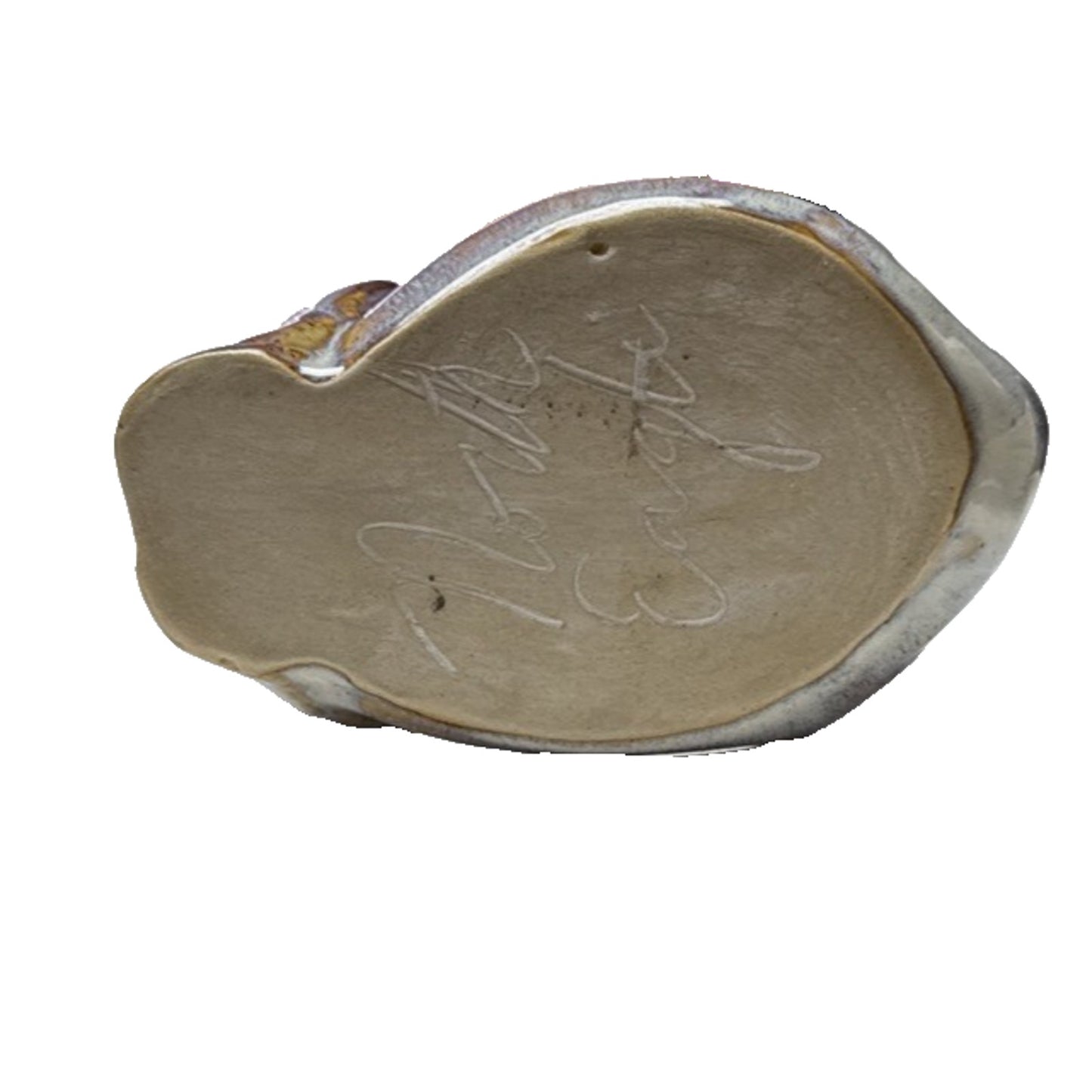 North Eagle Pottery Wall Glazed Folk Art Cat Vase Candle Holder Wax Warmer