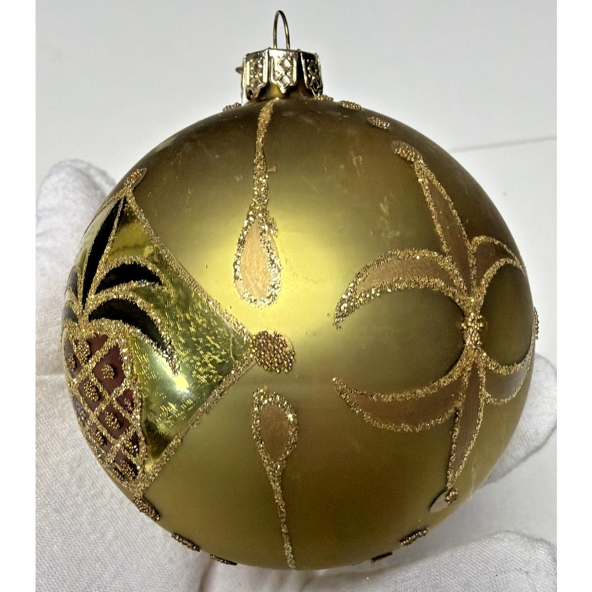 William Sullivan Collection WC Poland Mercury Glass Pineapple Green Ornament