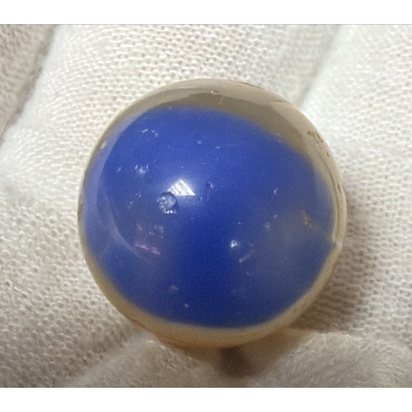 Old Lot of 6 Agate Christensen Peltier Vitro Art Glass Swirl Marbles As Is