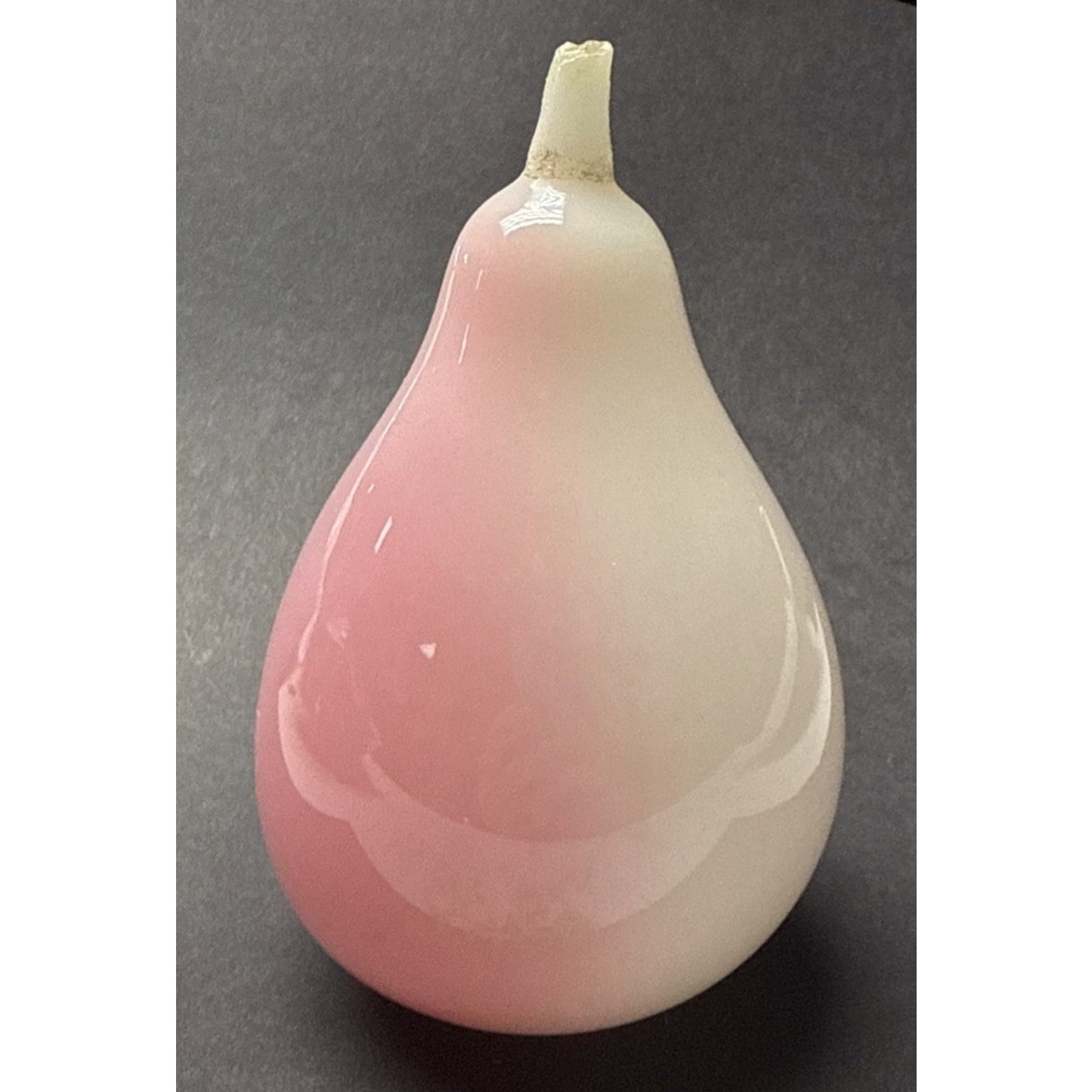 EAPG New England Libbey Glass Pear Peachblow Vaseline Ornament Uranium As-Is