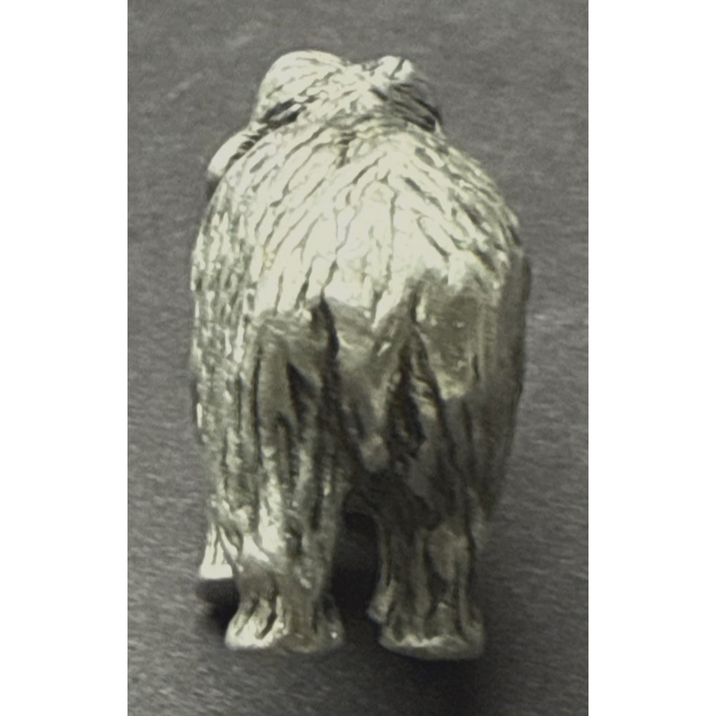 Vintage Silver Miniature Elephant Woolly Mammoth 15.83 grams As-Is Read