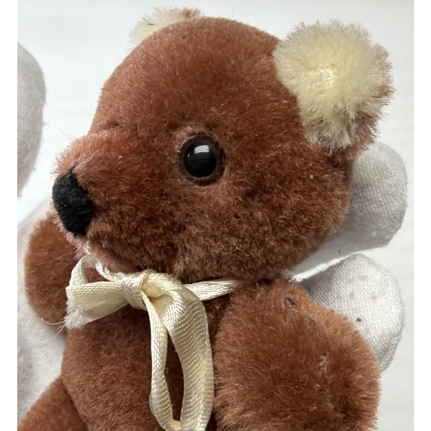 Old Teddy Bear Mohair Wool Mini 4" Shanghai Dolls Factory Two Tone As Is